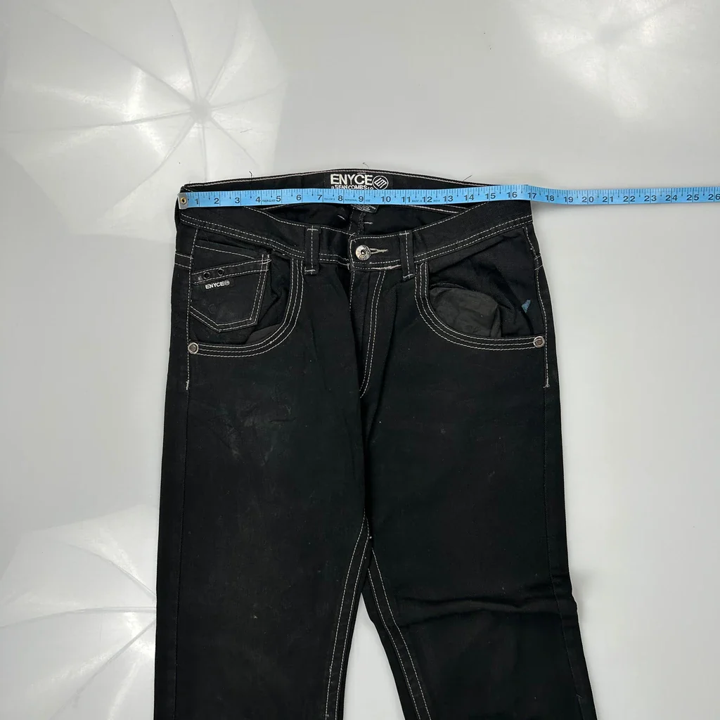 Enyce Studded Jeans - 33W 30L Black Cotton - Image 3