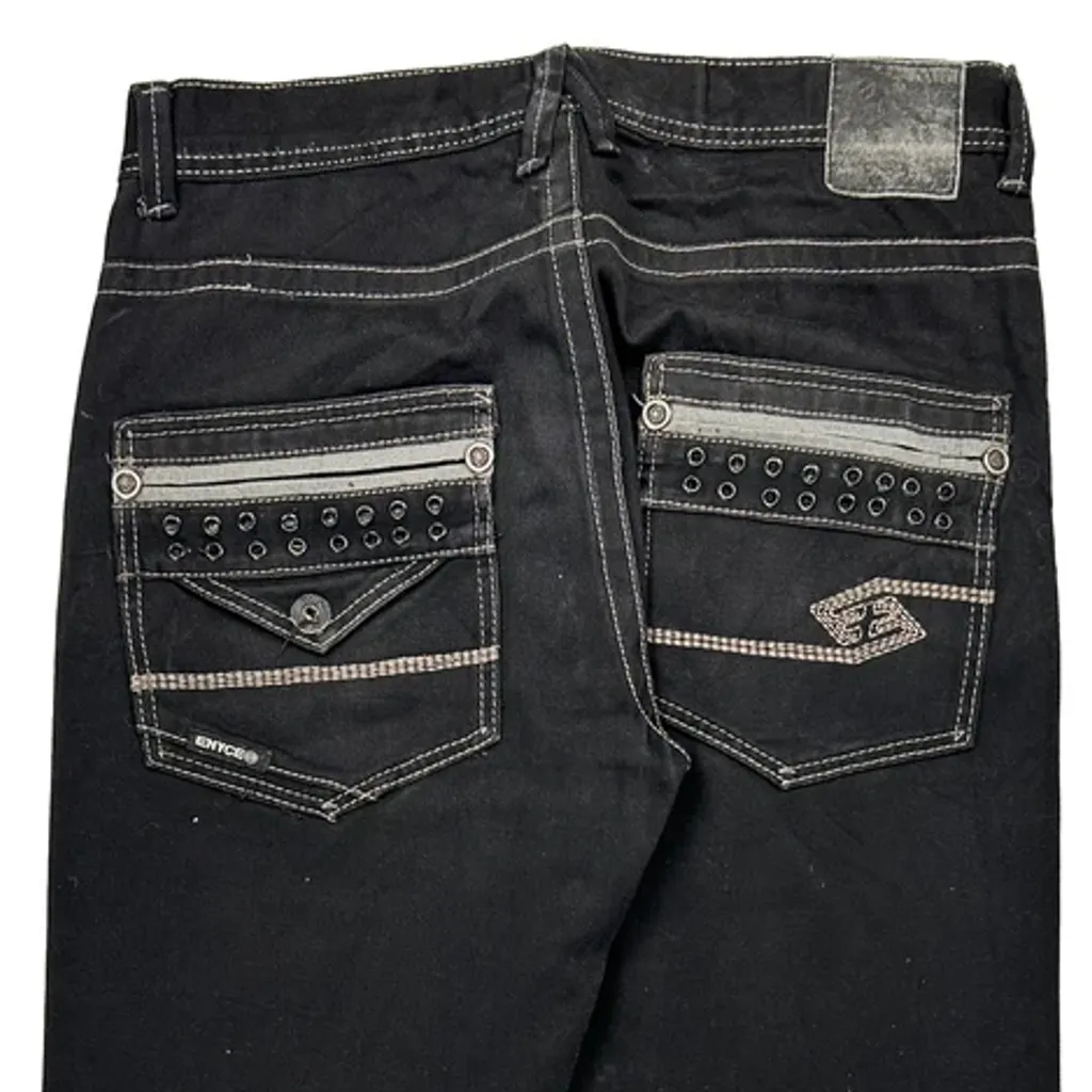 Enyce Studded Jeans - 33W 30L Black Cotton - Image 7