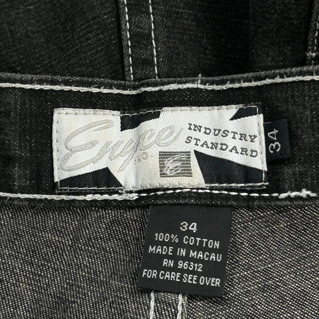 Enyce Baggy Graphic Jeans - 34W 32L Black Cotton - Image 6