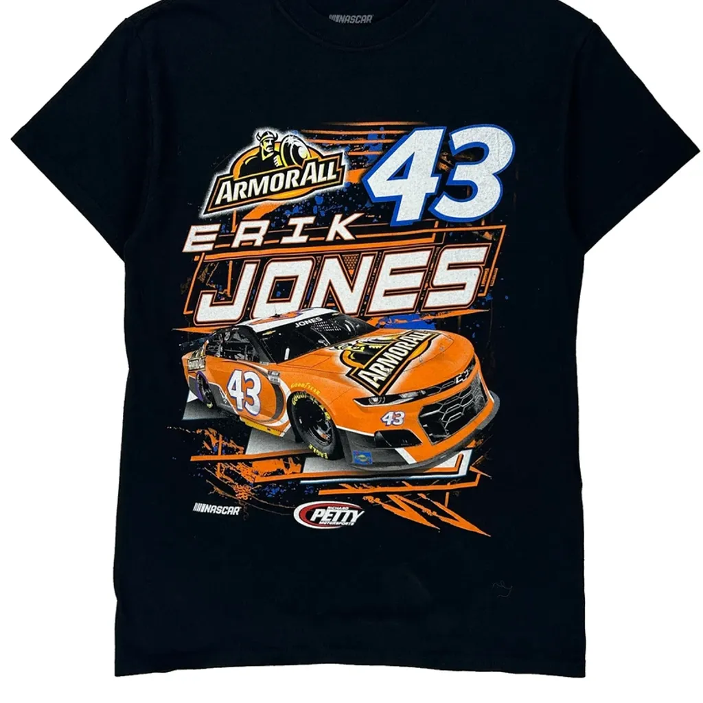 Erik Jones Nascar T-Shirt - Small Black Cotton - Image 5
