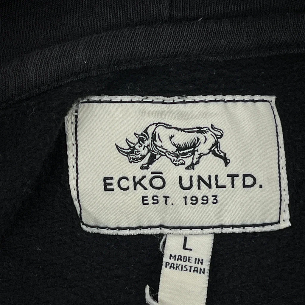 Est. 1993 Ecko Unltd Graphic Hoodie - Large Black Cotton - Image 3