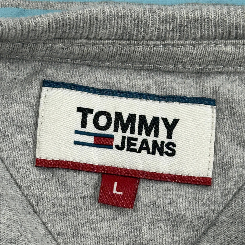 Established 1985 New York City Tommy Jeans Graphic T-Shirt - Large Grey Cotton - Image 3