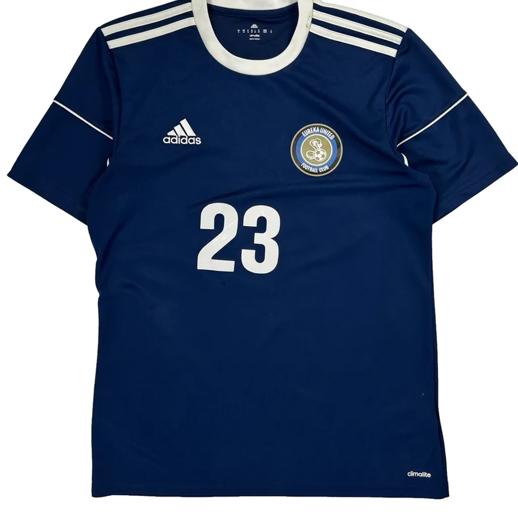 Eureka United Football Club Adidas Football Shirt - Medium Blue Polyester - Image 5