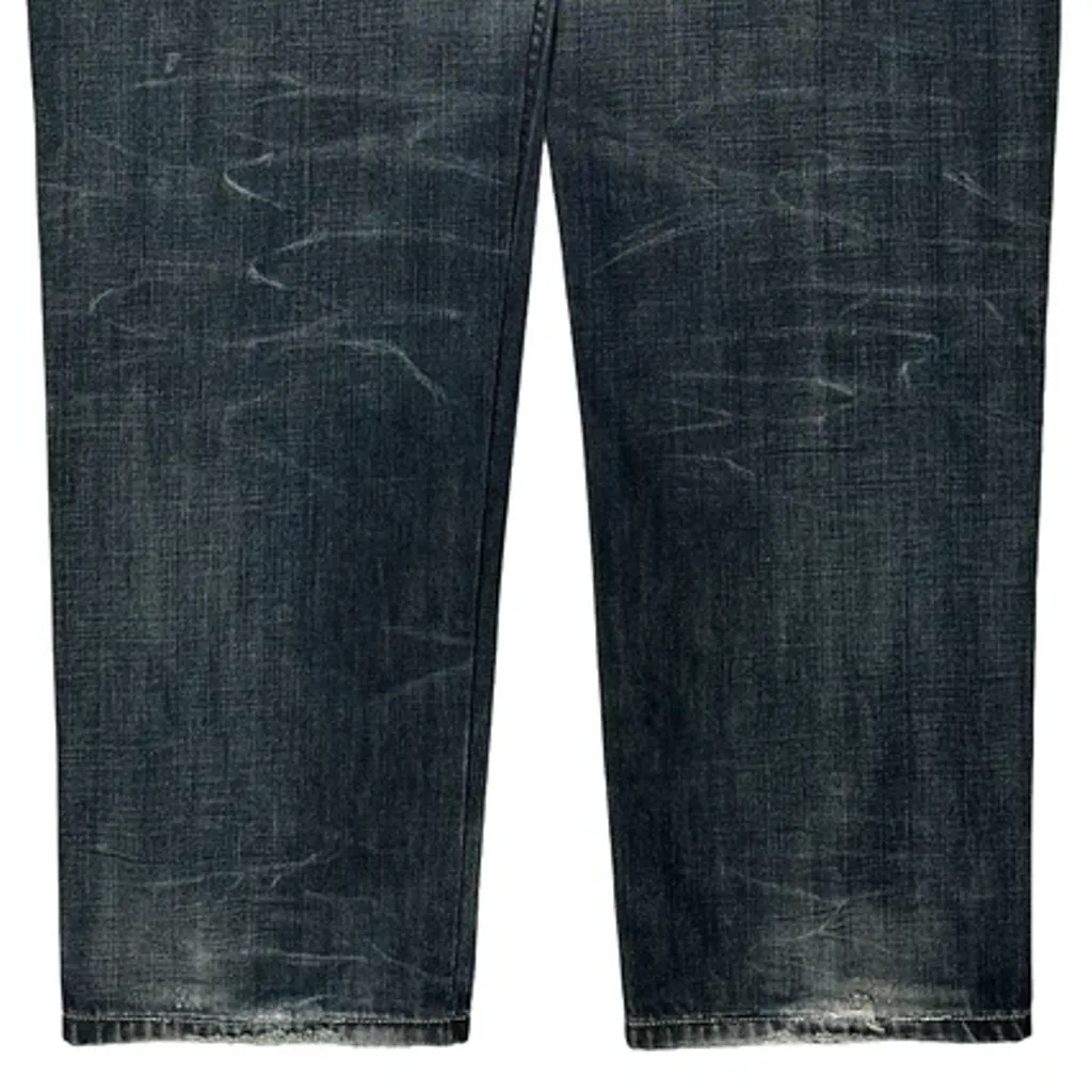 Evisu Graphic Jeans - 35W 35L Dark Wash Denim - Image 7
