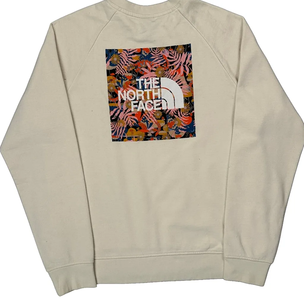 Exploration Without Compromise The North Face Graphic Sweatshirt - Large Cream Cotton - Image 7