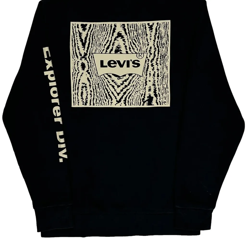 Explorer Division Levis Graphic Sweatshirt - Small Black Cotton - Image 7