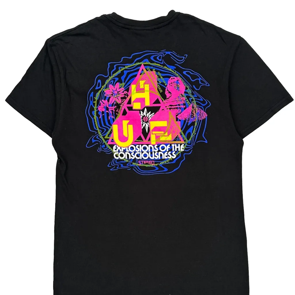 Explosions Of The Consciousness Huf Graphic T-Shirt - Small Black Cotton - Image 6