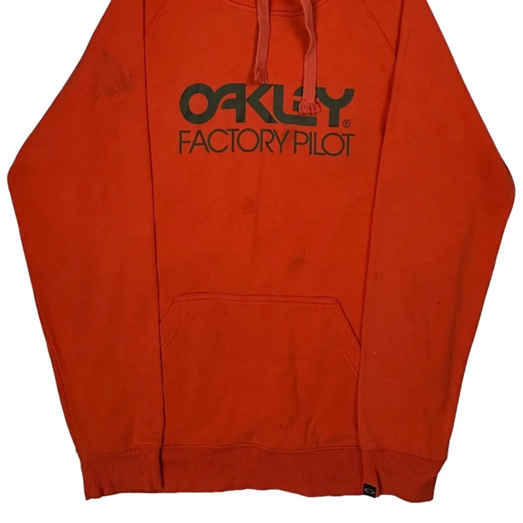 Factory Pilot Oakley Hoodie - Large Red Cotton - Image 4