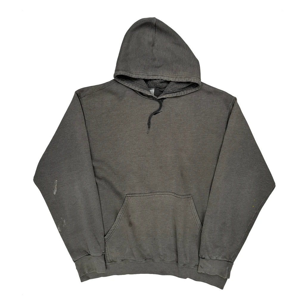 Faded 90S Nike Hoodie - XL Grey Cotton