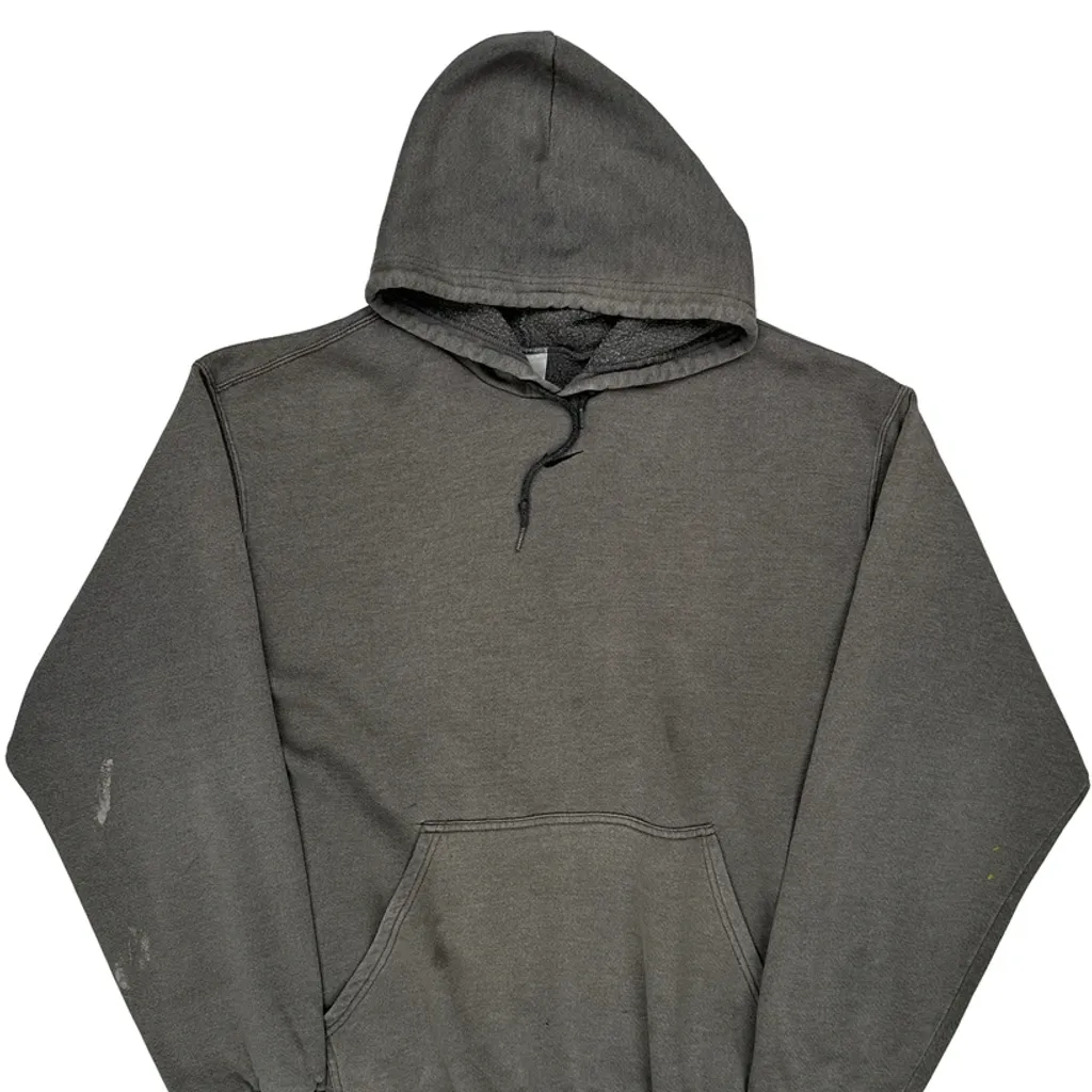 Faded 90S Nike Hoodie - XL Grey Cotton - Image 6