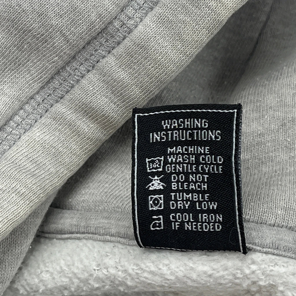 Faded Avirex Hoodie - Medium Grey Cotton Blend - Image 4