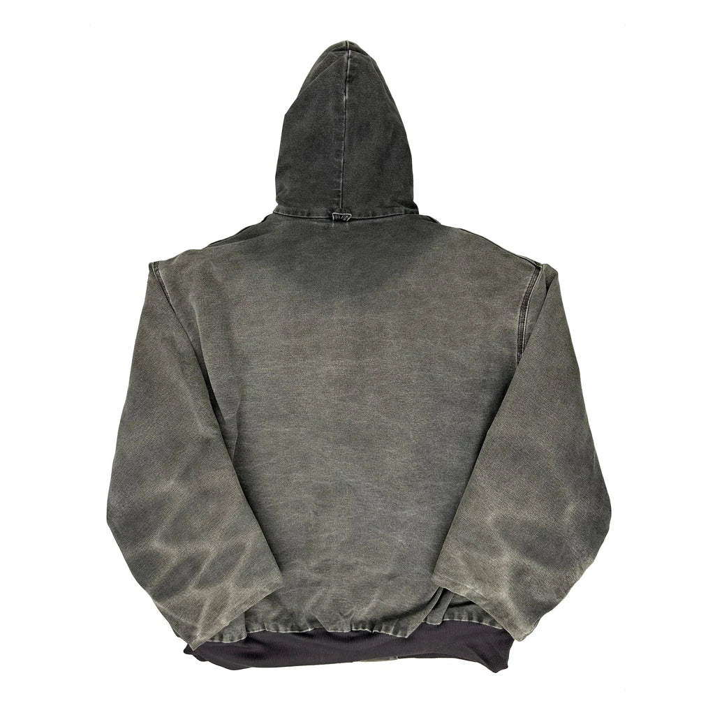 Faded Carhartt Jacket - XL Grey Cotton - Image 2