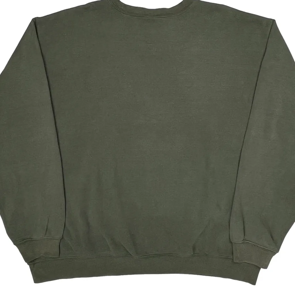 Faded Carhartt Sweatshirt - 2XL Green Cotton - Image 7