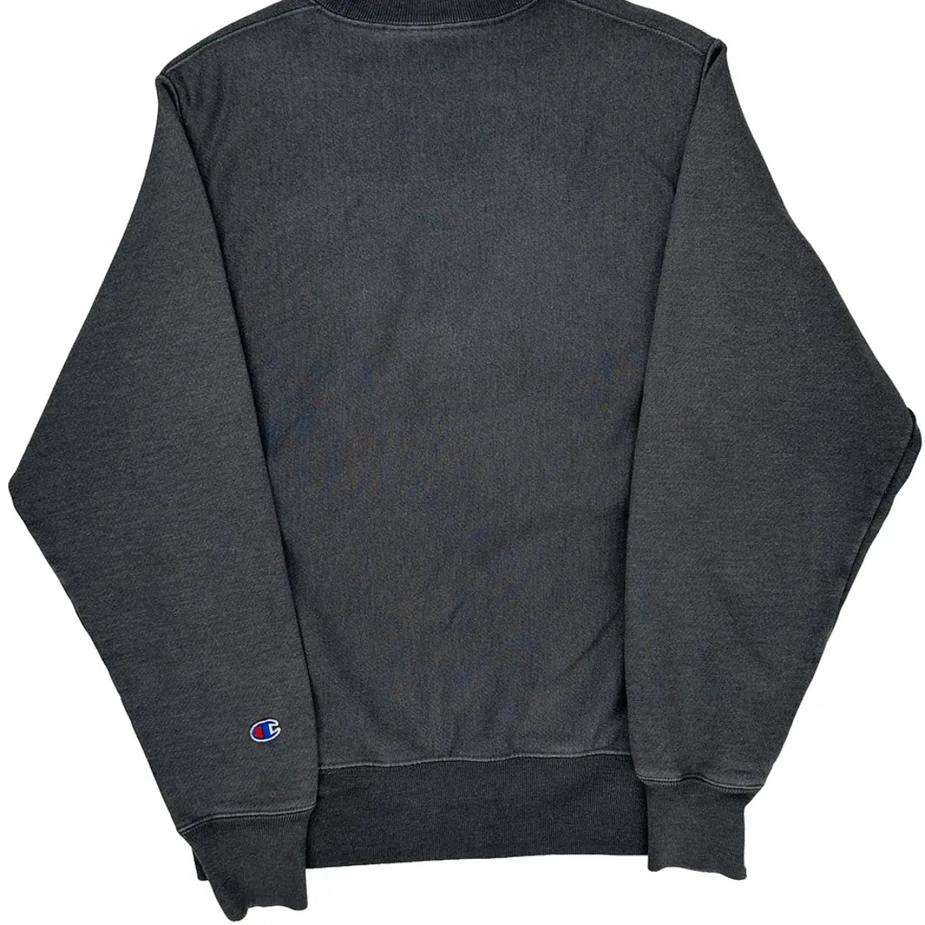 Faded Champion Reverse Weave Sweatshirt - Small Gray Cotton - Image 6