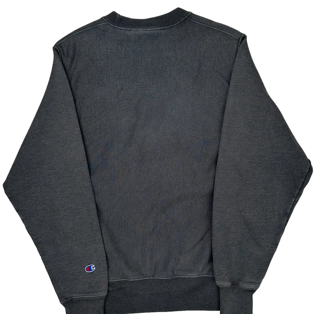 Faded Champion Reverse Weave Sweatshirt - Small Gray Cotton - Image 7
