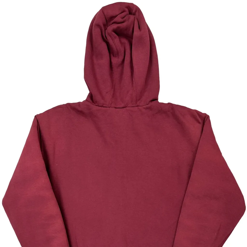 Faded Dickies Full Zip Sherpa Lined Hoodie - Large Red Cotton Blend - Image 6
