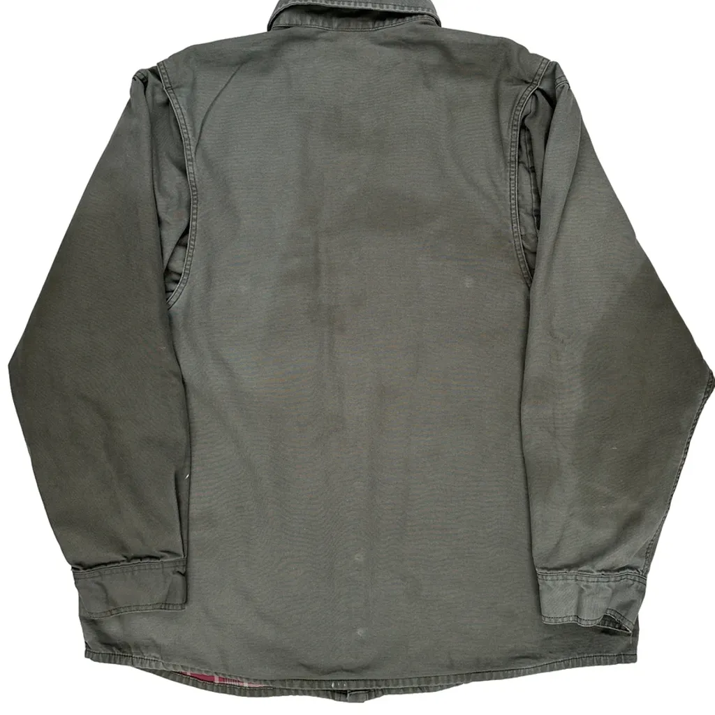 Faded Dickies Shirt Jacket - 2XL Grey Cotton - Image 6