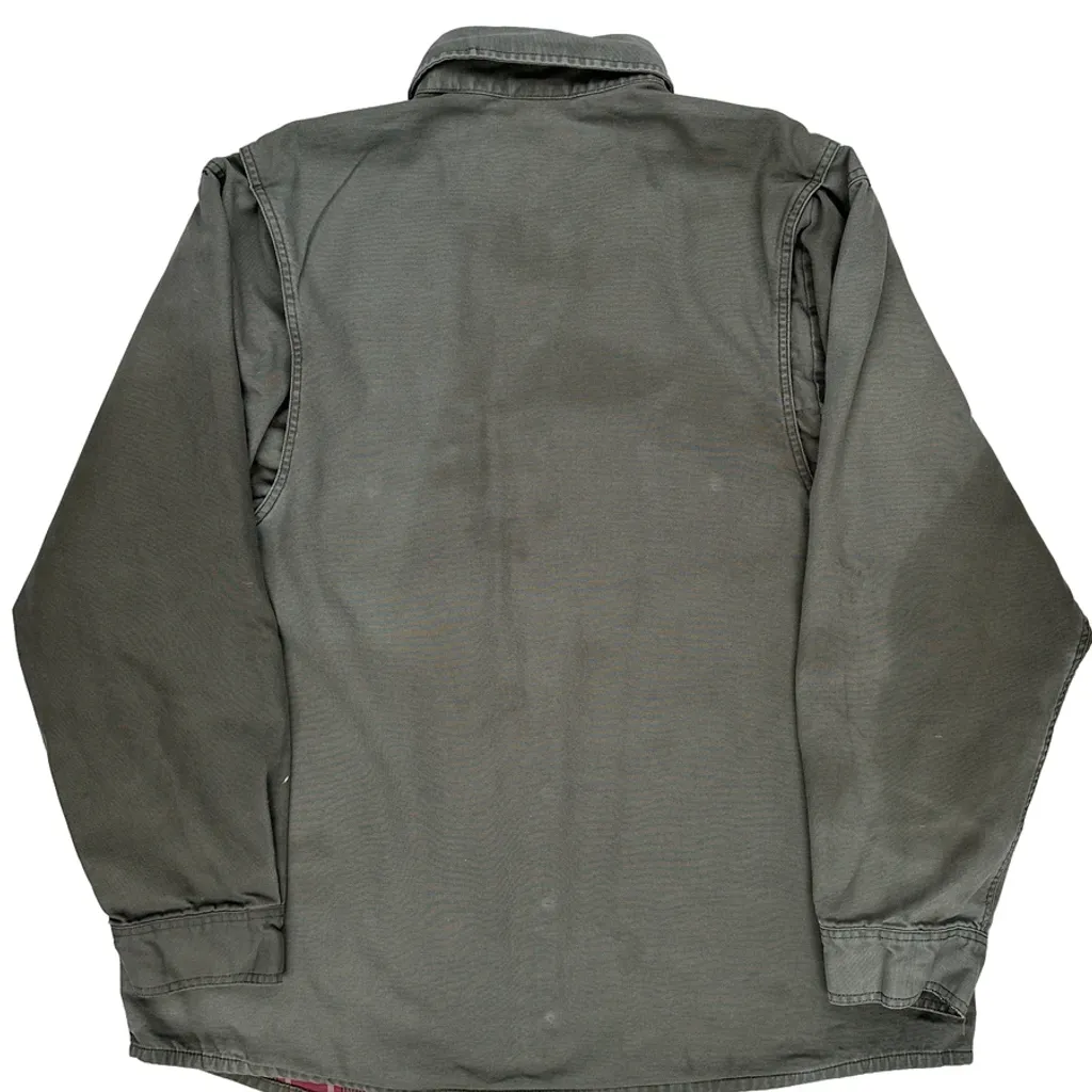 Faded Dickies Shirt Jacket - 2XL Grey Cotton - Image 7