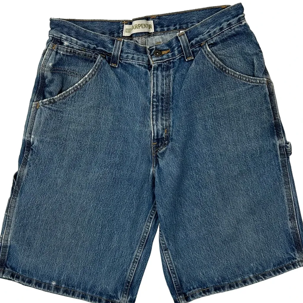 Faded Glory Carpenter Shorts - 30W 11L Blue Denim - Image 10