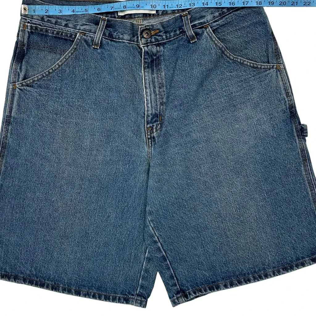 Faded Glory Carpenter Shorts - 36W 10L Blue Denim - Image 8