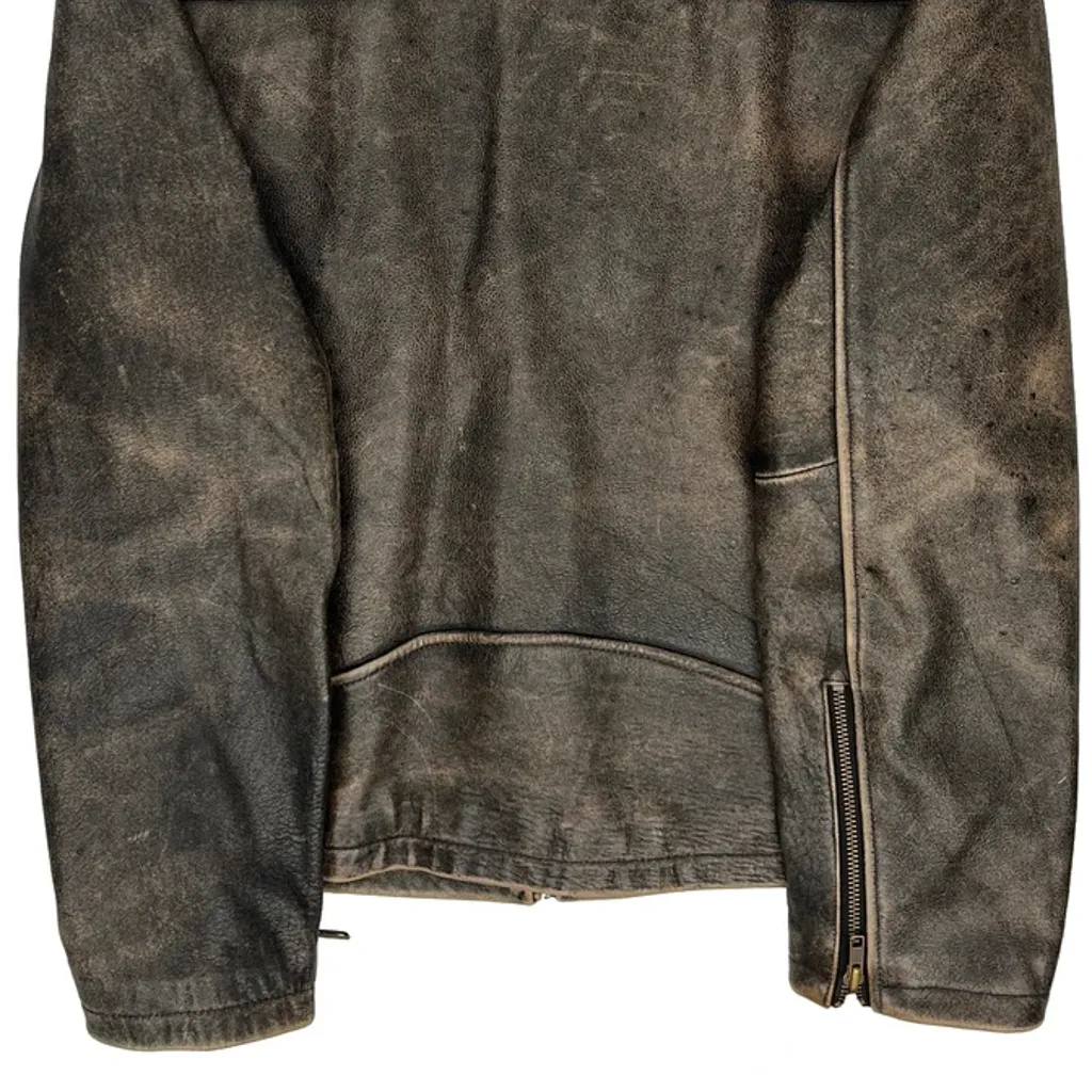 Faded Wilsons Leather Jacket - Medium Brown Leather - Image 7