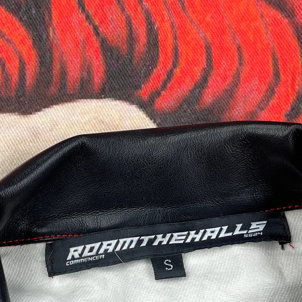 Faith Roam The Halls Dragon Graphic Jacket - Small Red Cotton - Image 3