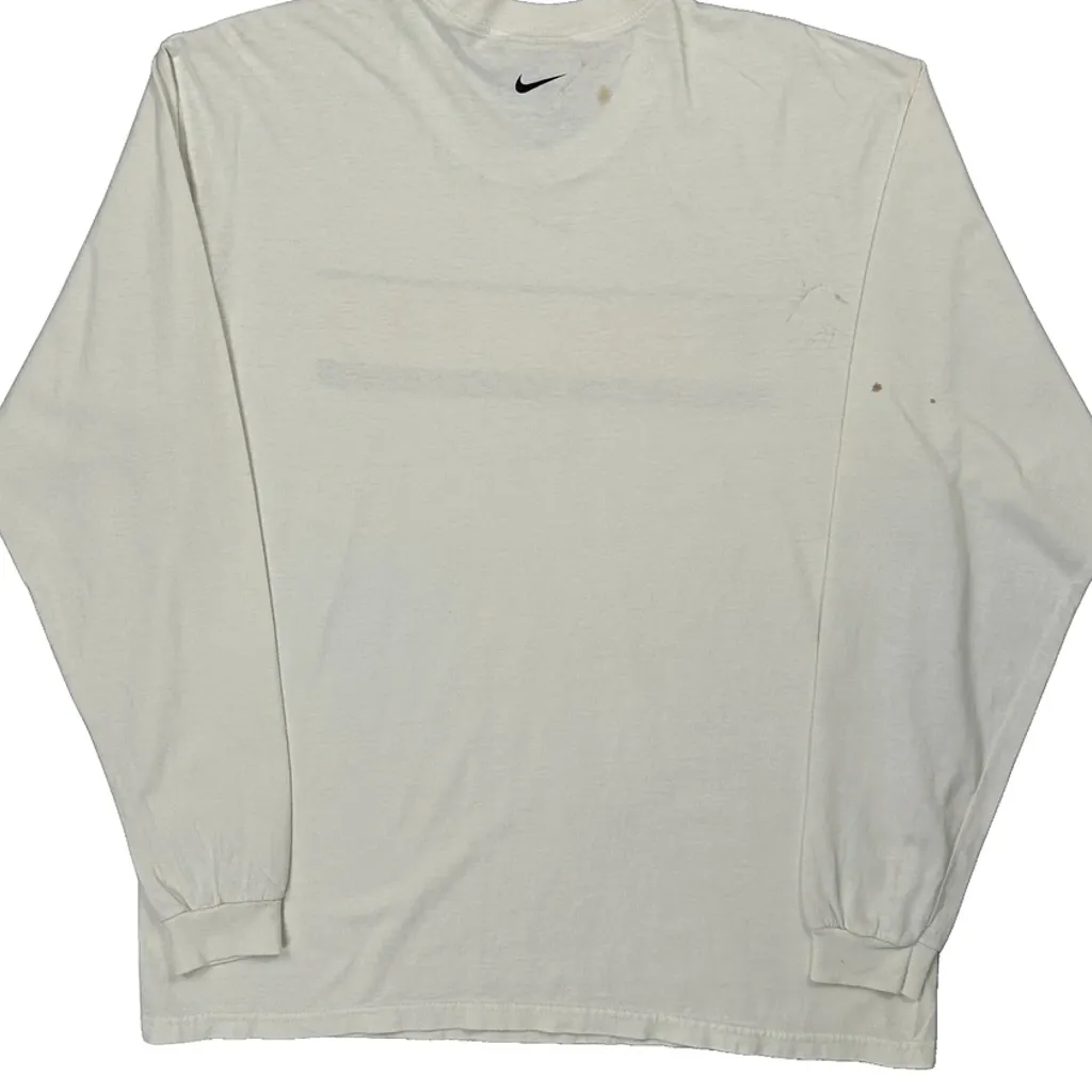 Falcons Nike Graphic Long Sleeve T-Shirt - Large White Cotton - Image 7