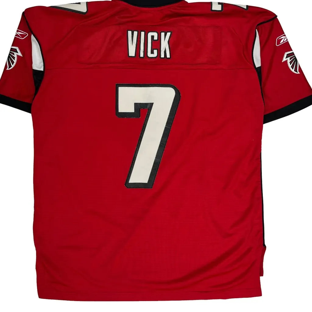 Falcons Reebok Nfl Jersey - XL Red Polyester - Image 6