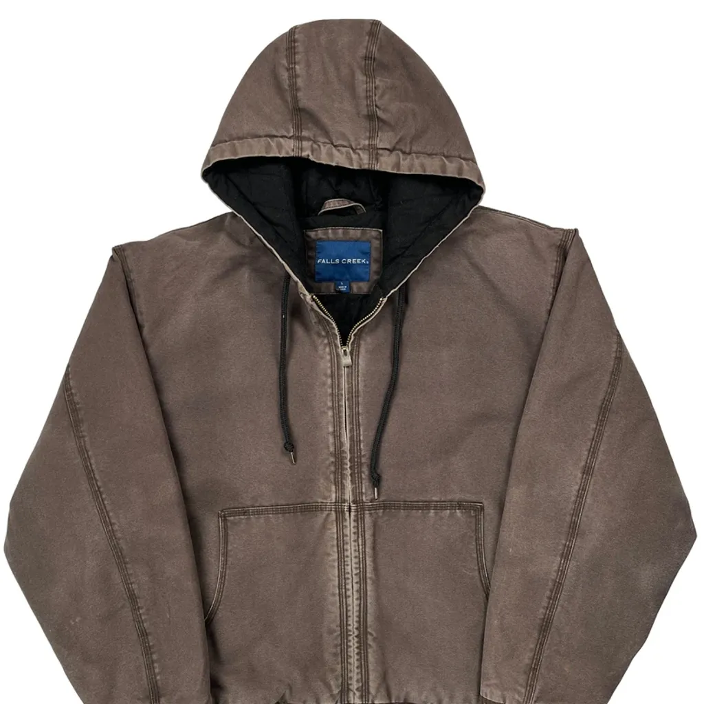 Falls Creek Workwear Jacket - Large Brown Cotton - Image 5