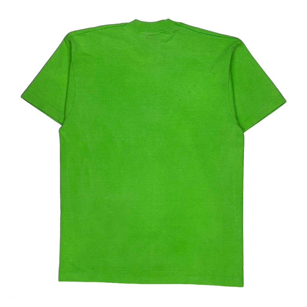 Farmer Commandoes Screen Stars Single Stitch T-Shirt - Large Green Cotton Blend - Image 2