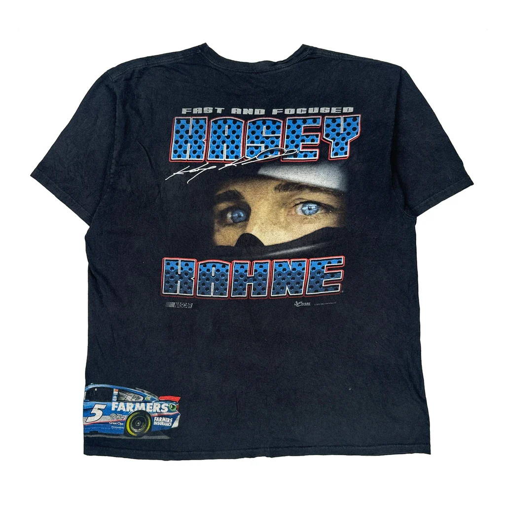 Farmers Insurance Chase Authentics Nascar T-Shirt - 2XL Black Cotton - Image 2