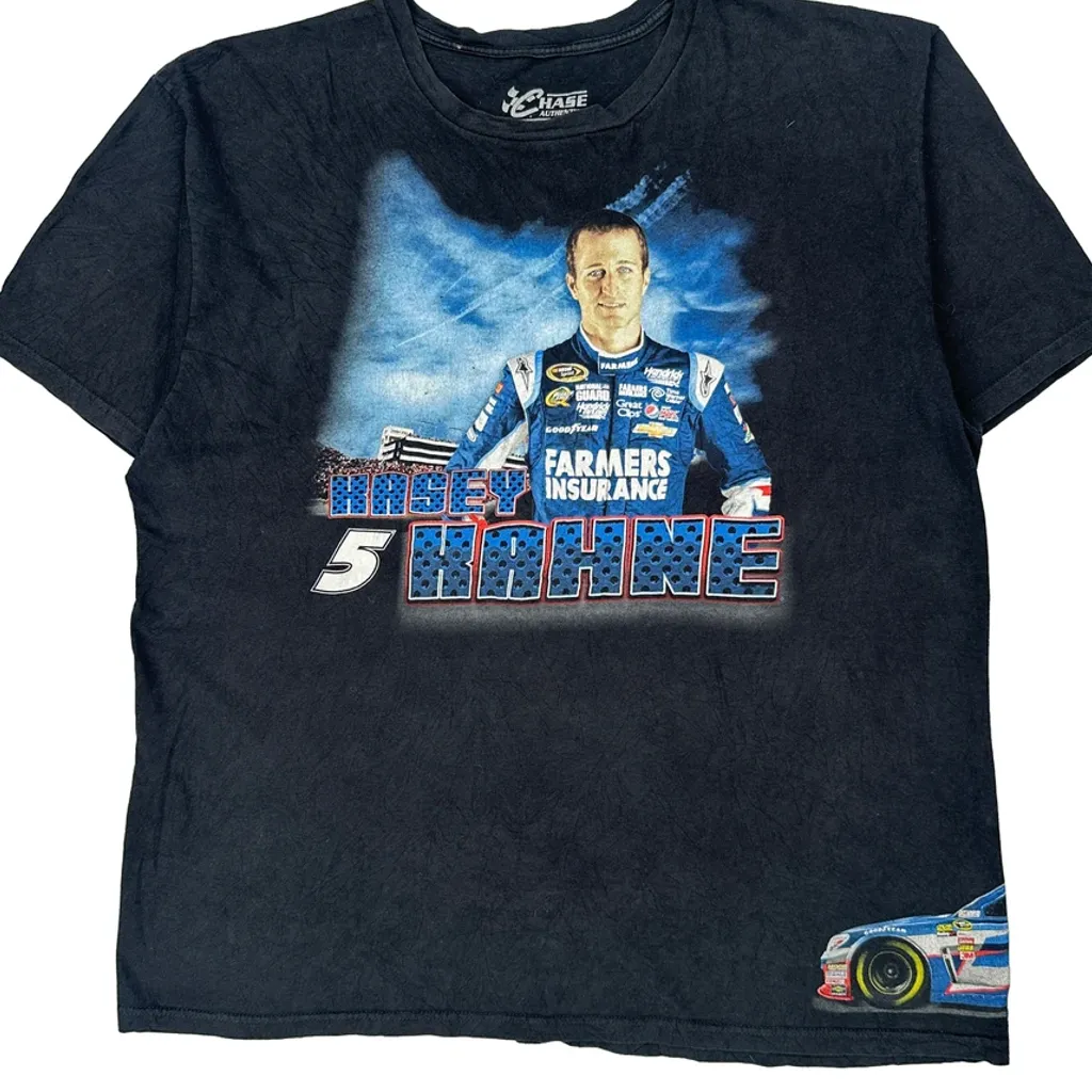 Farmers Insurance Chase Authentics Nascar T-Shirt - 2XL Black Cotton - Image 4