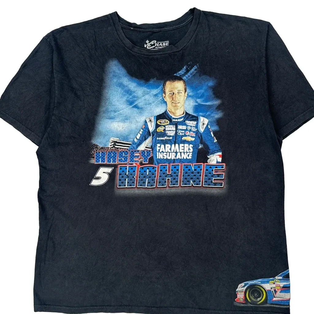 Farmers Insurance Chase Authentics Nascar T-Shirt - 2XL Black Cotton - Image 5