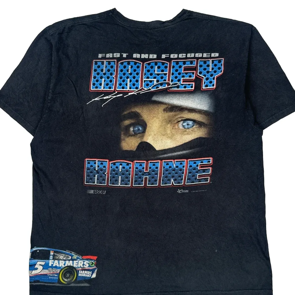 Farmers Insurance Chase Authentics Nascar T-Shirt - 2XL Black Cotton - Image 6