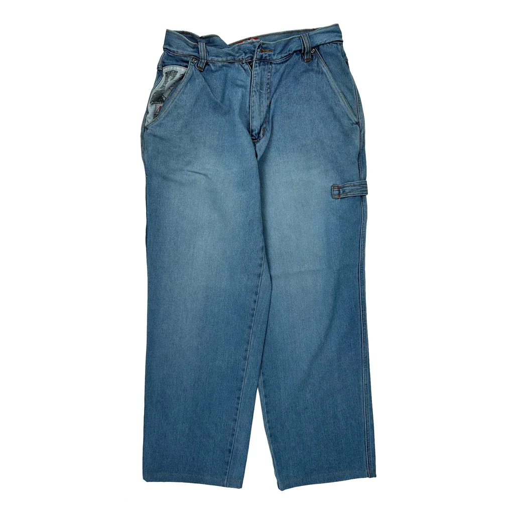 Fat Albert Fat Albert Junkyard Graphic Carpenter Jeans - 30W 30L Blue Cotton - Image 2