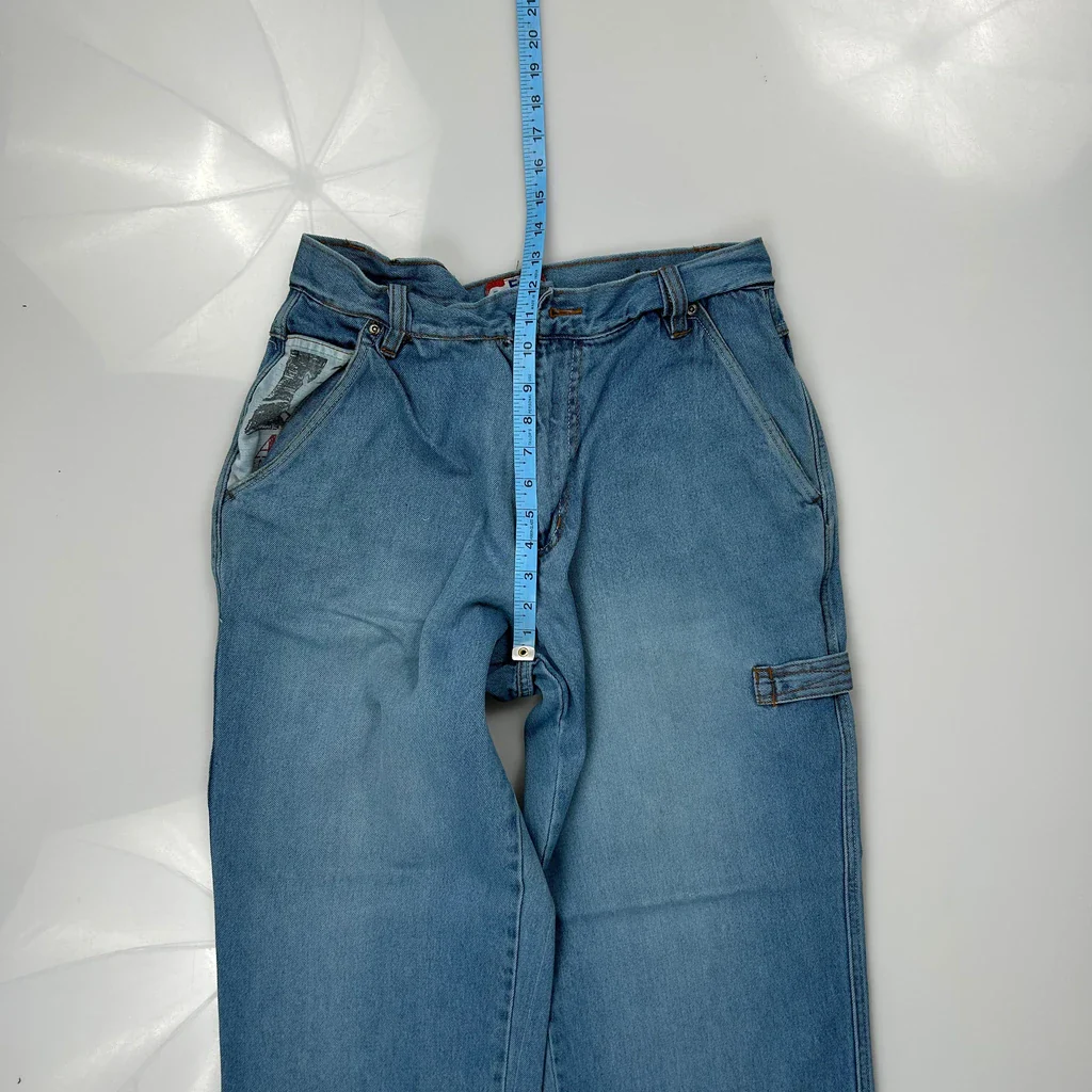 Fat Albert Fat Albert Junkyard Graphic Carpenter Jeans - 30W 30L Blue Cotton - Image 4
