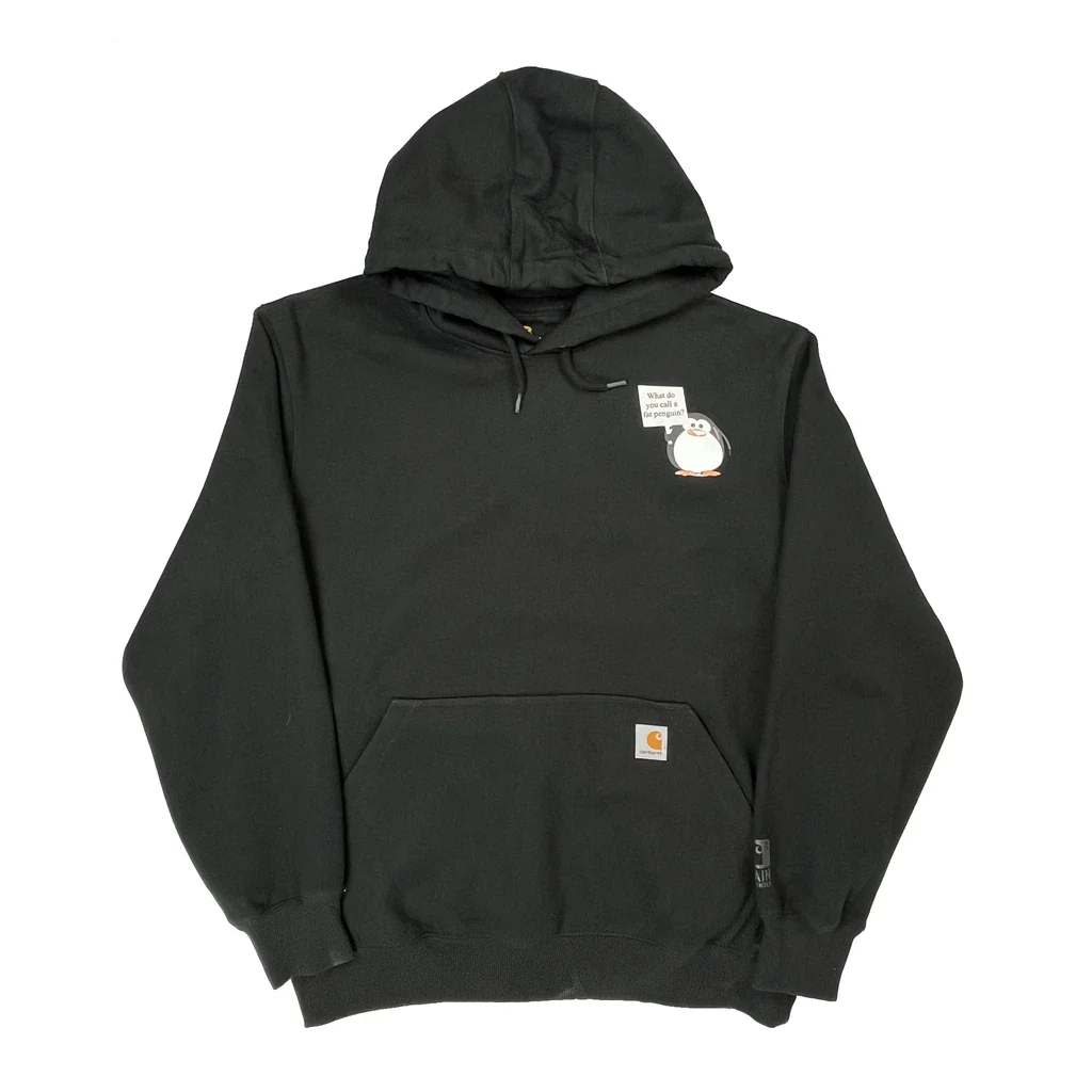 Fat Penguin Snow & Ice Control Carhartt Hoodie - Large Black Cotton
