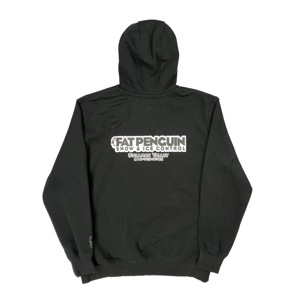 Fat Penguin Snow & Ice Control Carhartt Hoodie - Large Black Cotton - Image 2