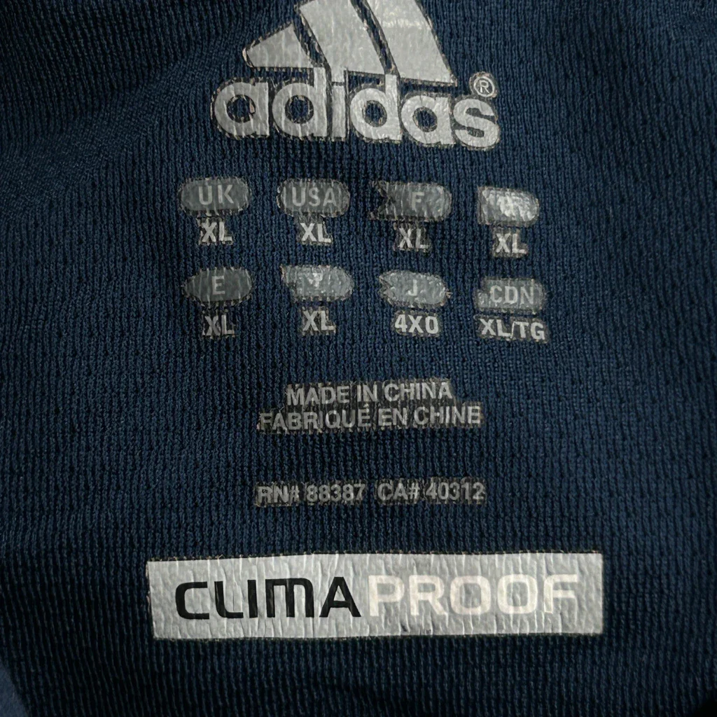 Fau Adidas Windbreaker - XL Navy Polyester - Image 3