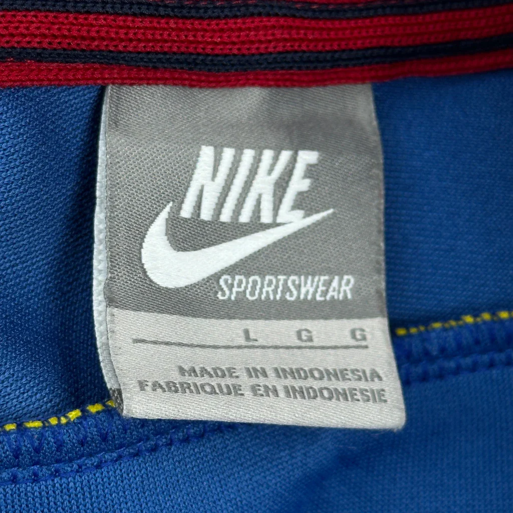 Fc Barcelona Nike 2008-09 Track Jacket - Large Blue Polyester - Image 3