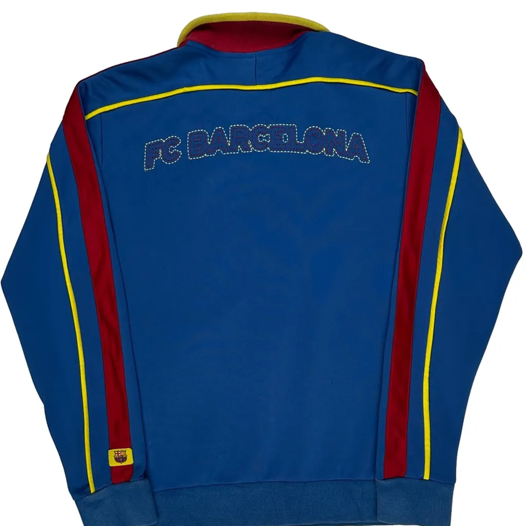 Fc Barcelona Nike 2008-09 Track Jacket - Large Blue Polyester - Image 7