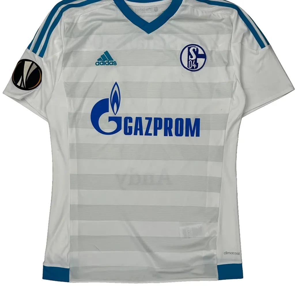 Fc Schalke 04 Adidas 2016-17 Football Shirt - Medium White Polyester - Image 4
