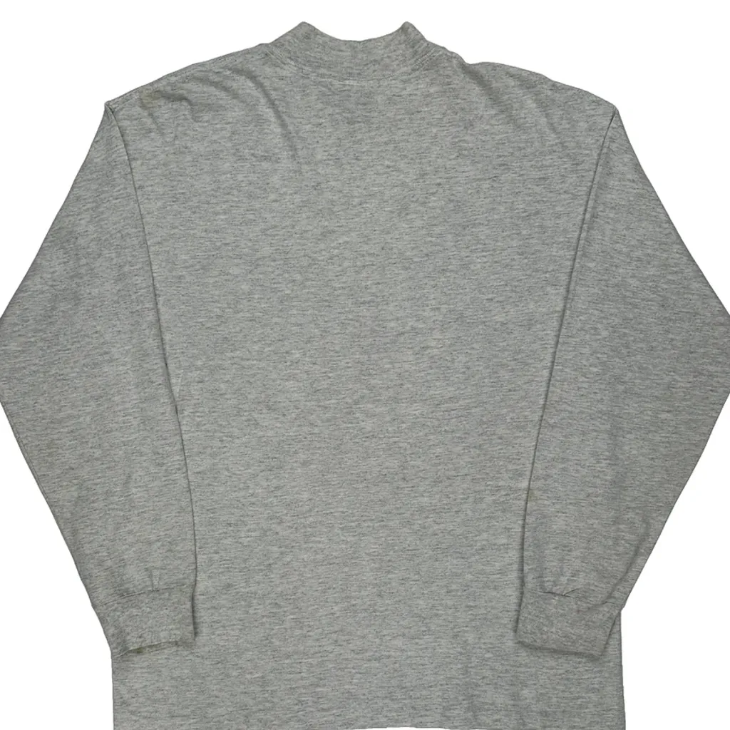 Feather Shield Signal Sports Graphic Aztec Long Sleeve T-Shirt - Large Grey Cotton - Image 7