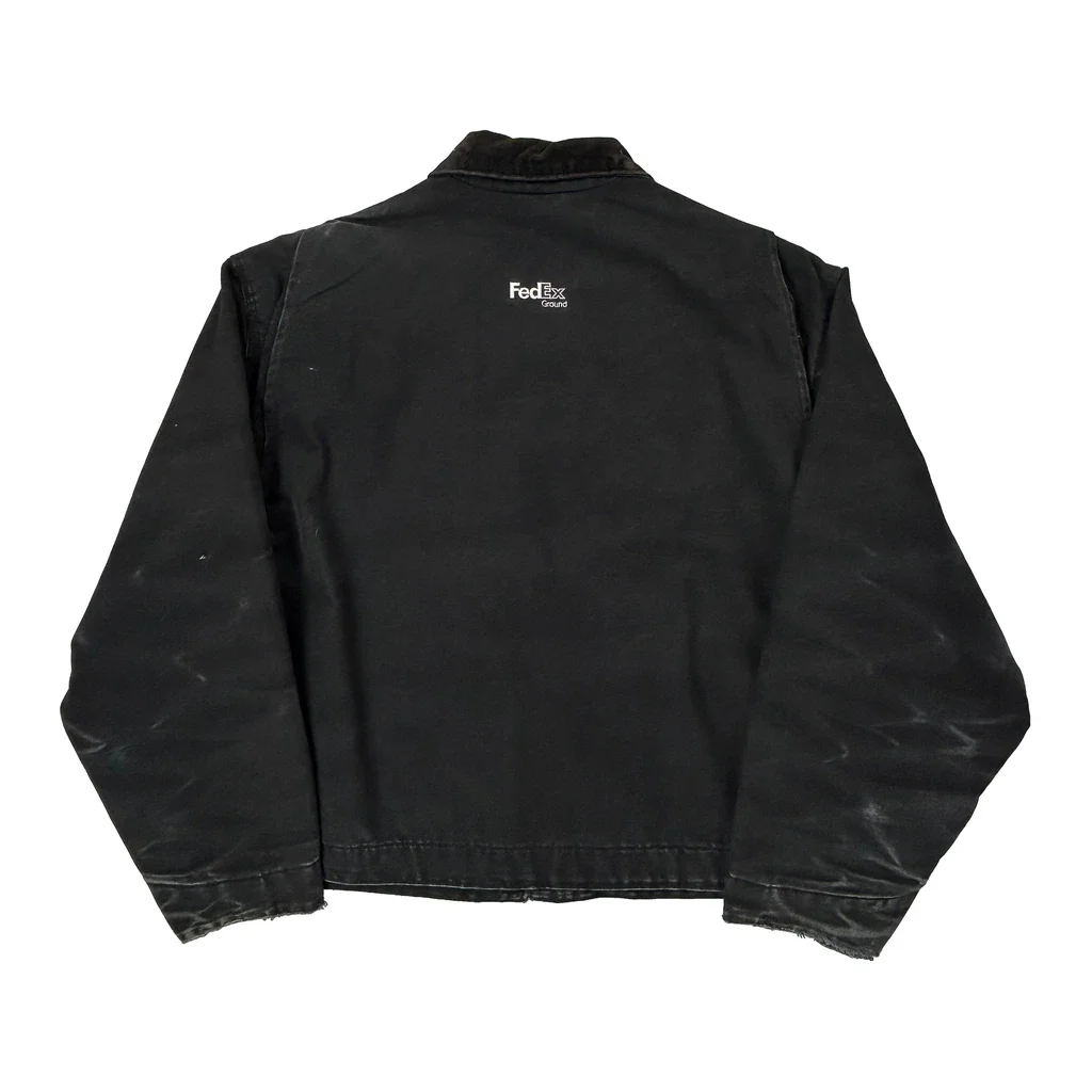 Fedex Ground Carhartt Detroit Jacket - 2XL Black Cotton - Image 2