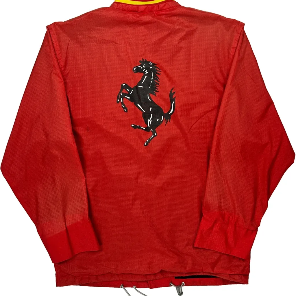 Ferrari Logo Ferrari Windbreaker - Medium Red Polyester - Image 7