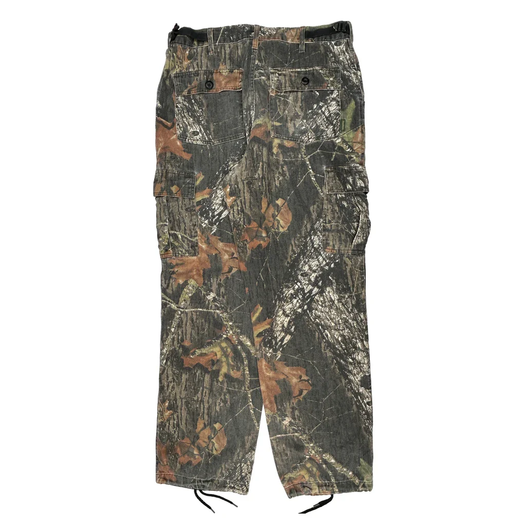 Field Staff Camo Cargo Trousers - Medium Green Cotton Blend