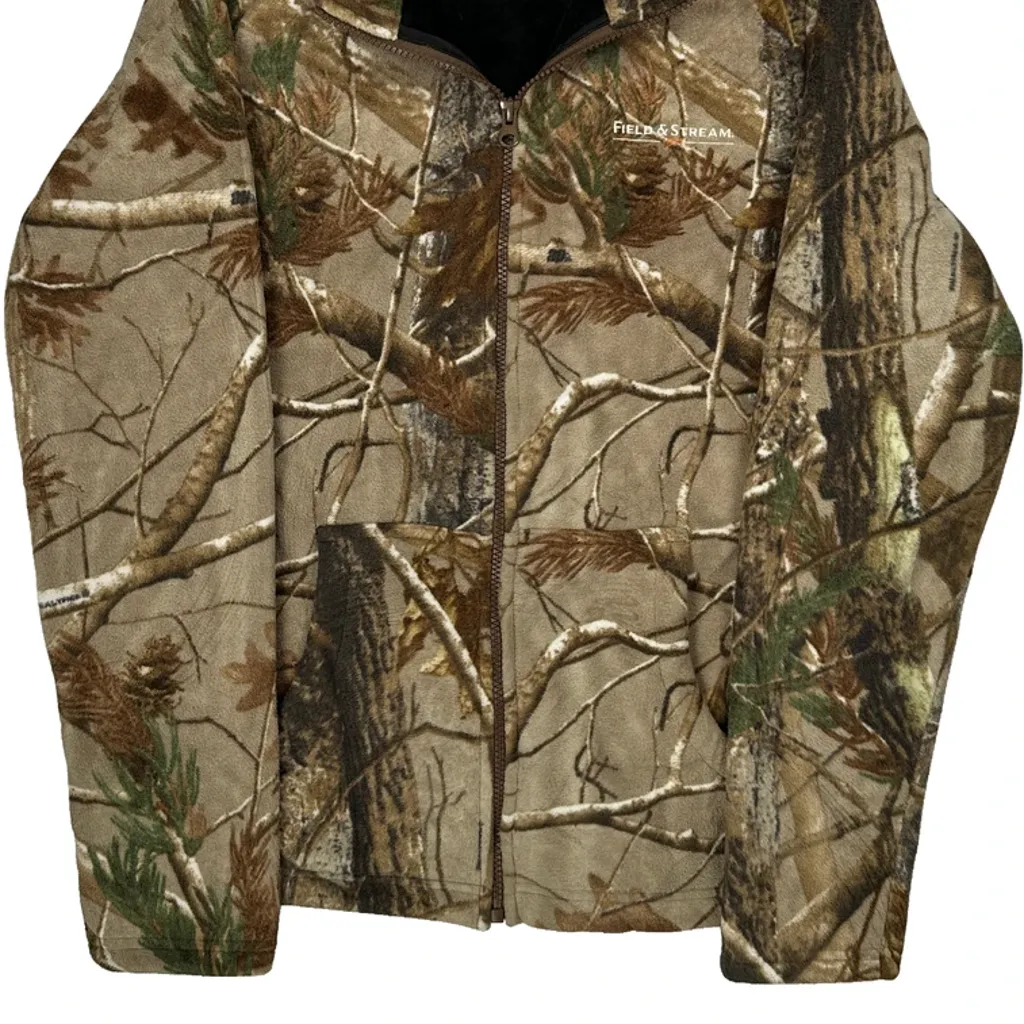 Field & Stream Camo Fleece Jacket - Medium Camo Polyester - Image 5