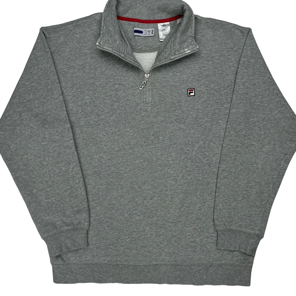 Fila 1/4 Zip - Large Grey Cotton - Image 5