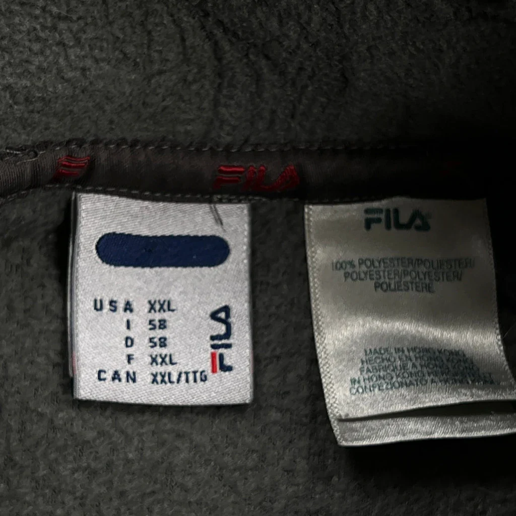 Fila Fleece - 2XL Gray Polyester - Image 3