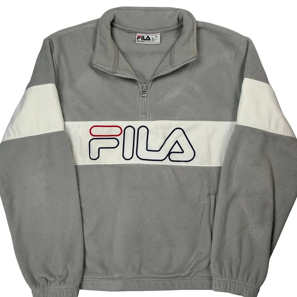 Fila Spellout Fleece - Large Grey Polyester - Image 4